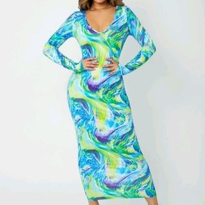New Long Sleeve Bodycon Dress